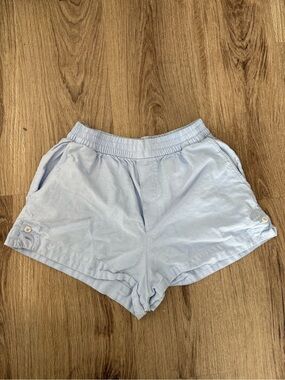 Zara Blue Elastic Waist Shorts